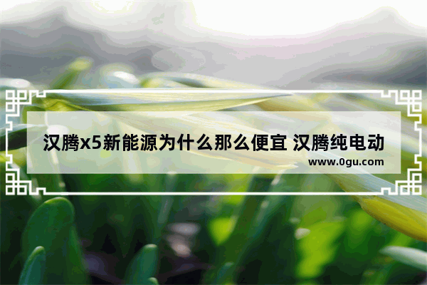 汉腾x5新能源为什么那么便宜 汉腾纯电动汽车销量