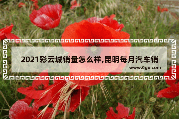 2021彩云城销量怎么样,昆明每月汽车销量多少