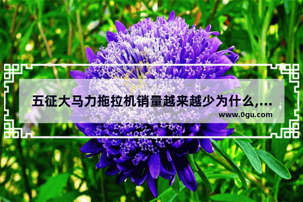 五征大马力拖拉机销量越来越少为什么,大马力汽车销量