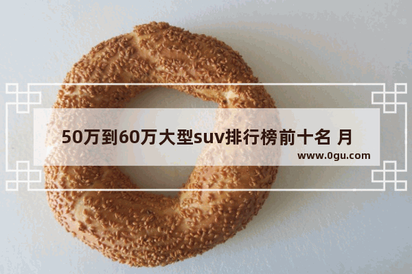 50万到60万大型suv排行榜前十名 月汽车销量排名60万左右