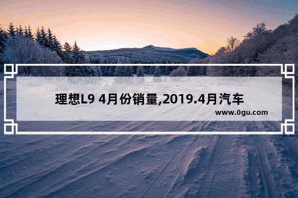 理想L9 4月份销量,2019.4月汽车销量