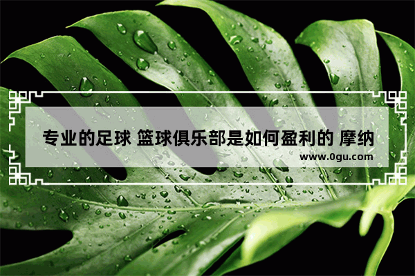 专业的足球 篮球俱乐部是如何盈利的 摩纳哥汽车销量怎么样