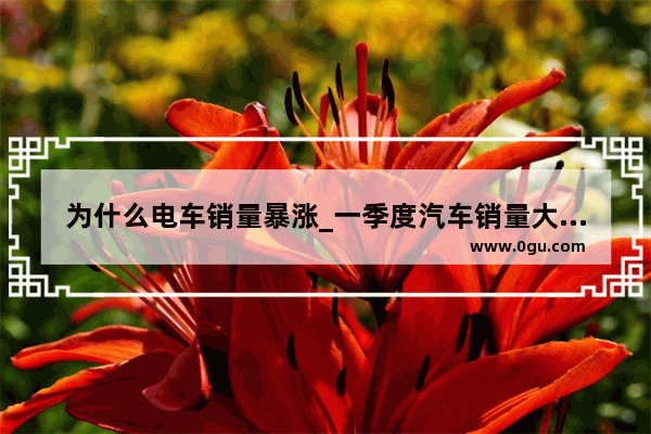 为什么电车销量暴涨_一季度汽车销量大幅下滑原因