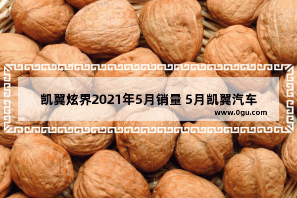 凯翼炫界2021年5月销量 5月凯翼汽车销量