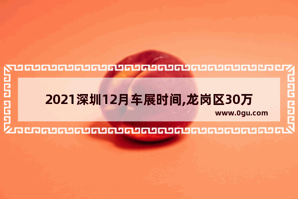 2021深圳12月车展时间,龙岗区30万价位汽车销量