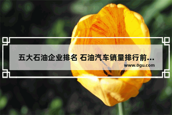 五大石油企业排名 石油汽车销量排行前十名品牌