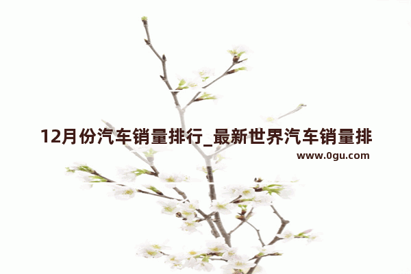 12月份汽车销量排行_最新世界汽车销量排名