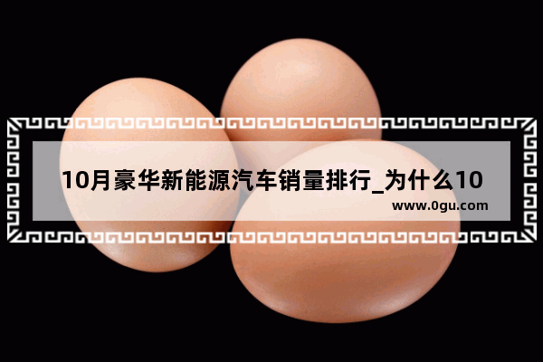 10月豪华新能源汽车销量排行_为什么10-20万的车销量最好
