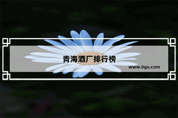 青海酒厂排行榜