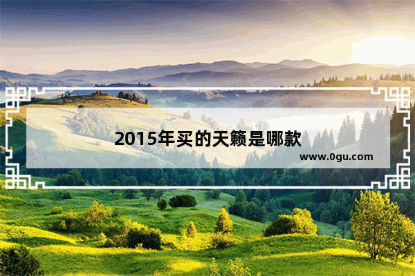 2015年买的天籁是哪款