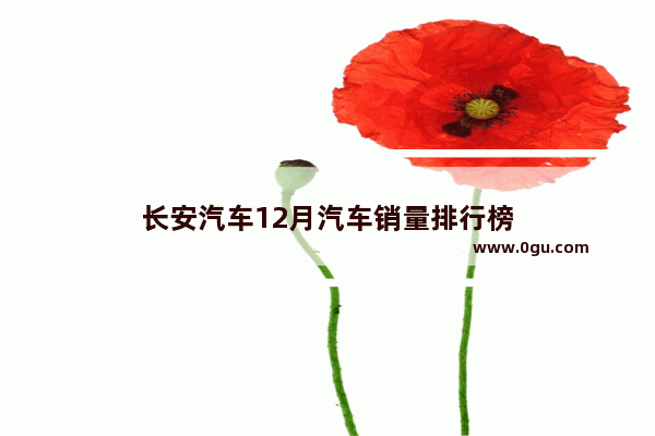 长安汽车12月汽车销量排行榜