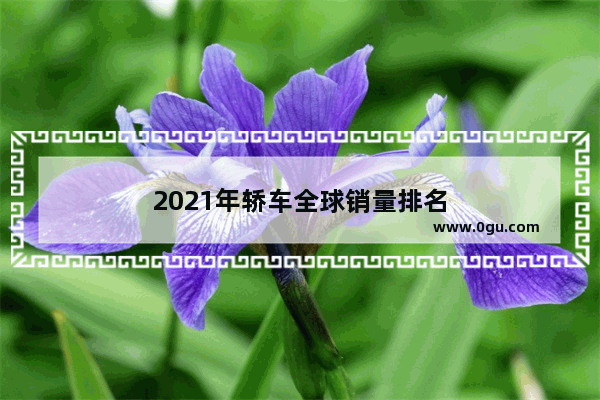 2021年轿车全球销量排名