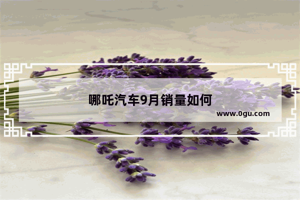 哪吒汽车9月销量如何