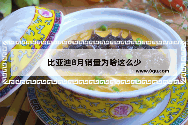 比亚迪8月销量为啥这么少