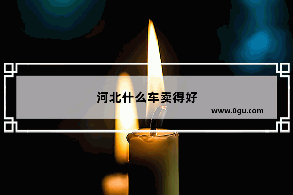 河北什么车卖得好