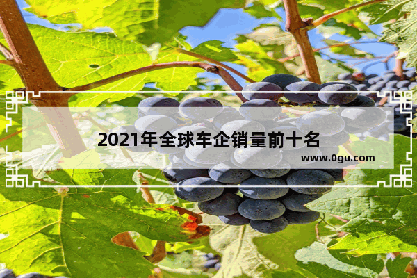 2021年全球车企销量前十名