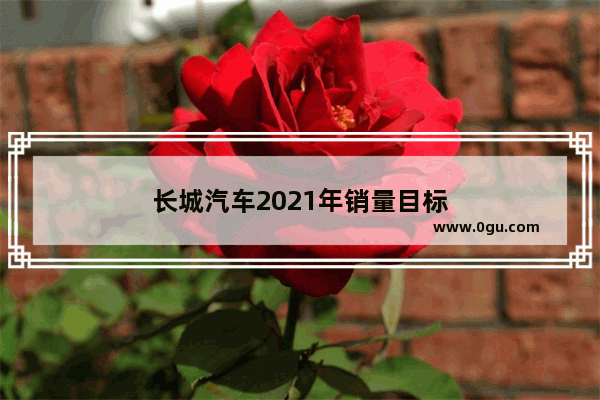 长城汽车2021年销量目标