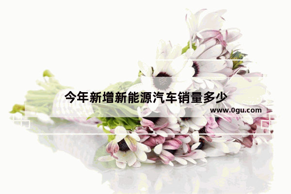 今年新增新能源汽车销量多少