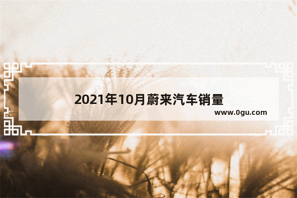 2021年10月蔚来汽车销量