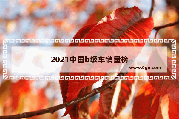 2021中国b级车销量榜