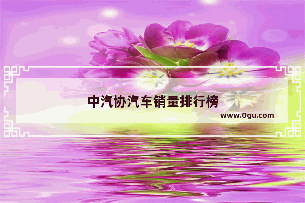 中汽协汽车销量排行榜