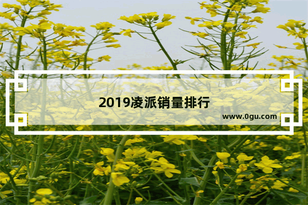2019凌派销量排行
