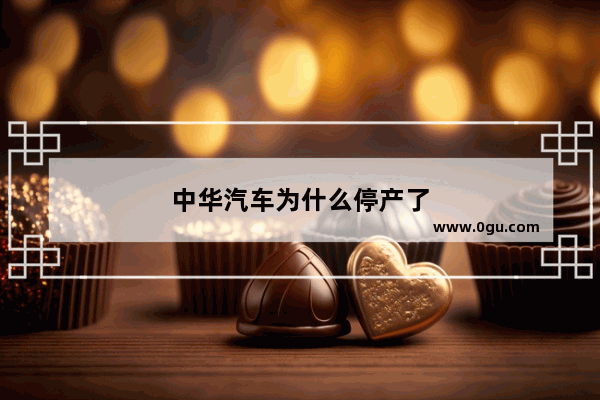 中华汽车为什么停产了
