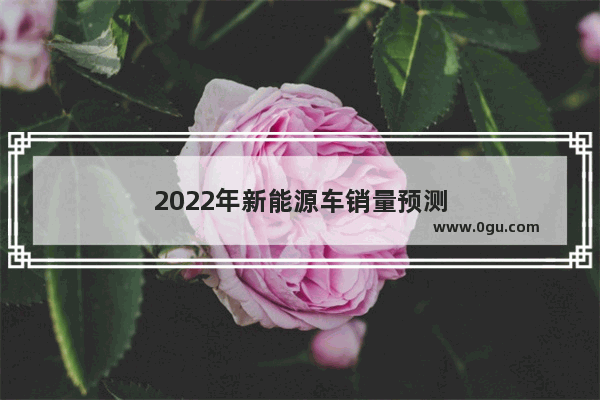 2022年新能源车销量预测