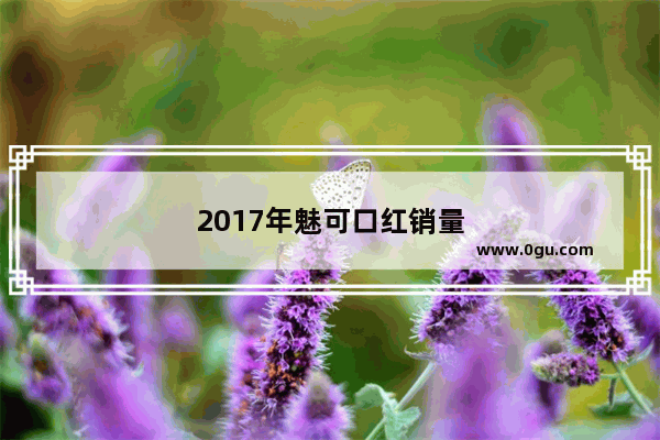 2017年魅可口红销量