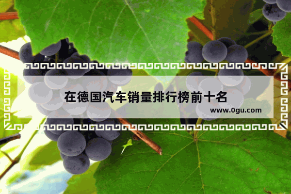 在德国汽车销量排行榜前十名