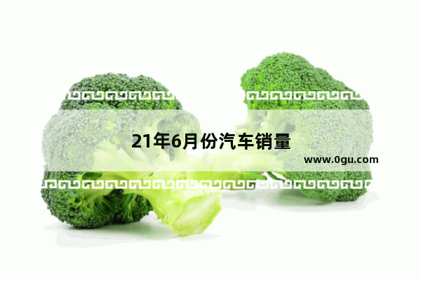 21年6月份汽车销量