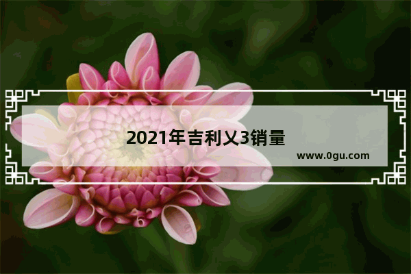 2021年吉利乂3销量