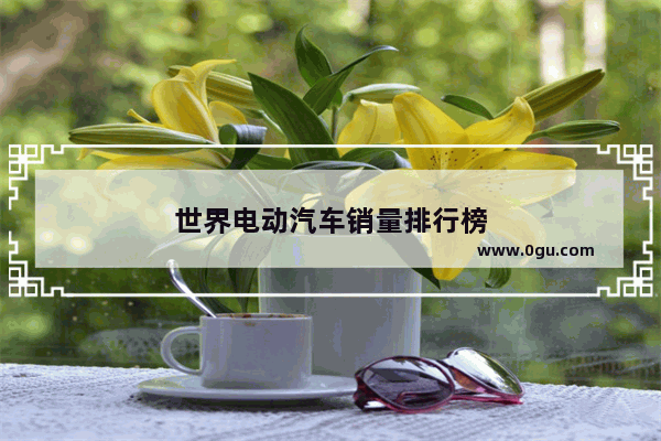 世界电动汽车销量排行榜