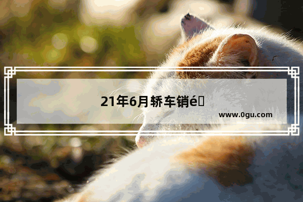 21年6月轿车销量排名