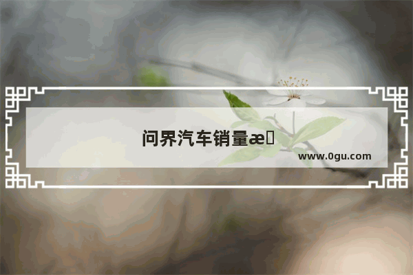 问界汽车销量数据分析