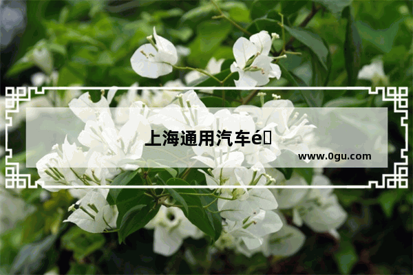 上海通用汽车销量排行榜