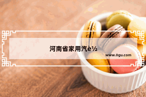 河南省家用汽车销量排行榜