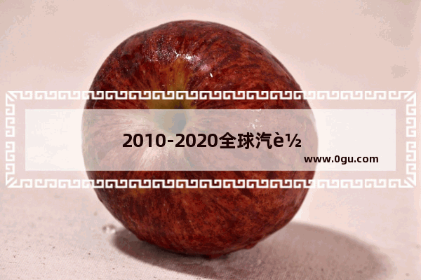 2010-2020全球汽车保有量