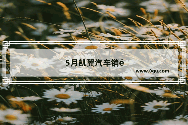 5月凯翼汽车销量如何样啊