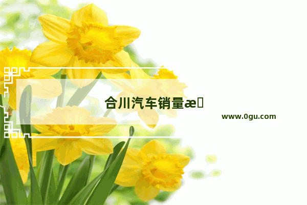 合川汽车销量排行前十名有哪些
