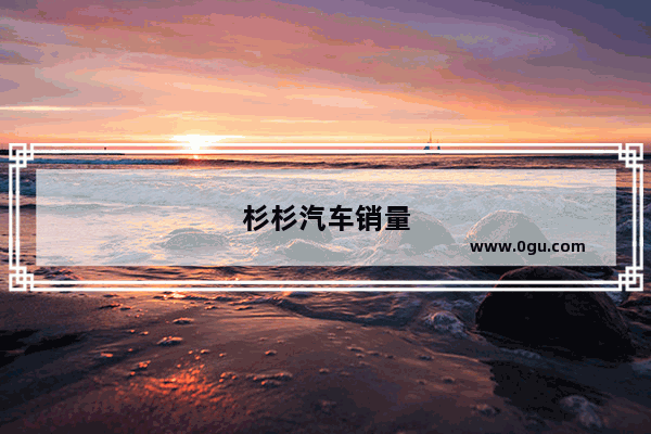 杉杉汽车销量