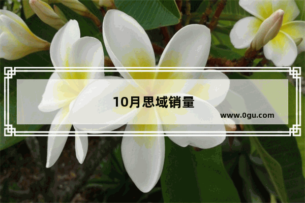 10月思域销量