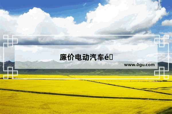 廉价电动汽车销量火爆 “蔚小理”格局不在 新能源为何不值钱