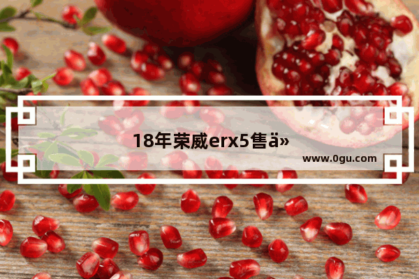 18年荣威erx5售价多少钱