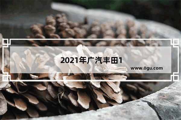 2021年广汽丰田1-10月份累计销量