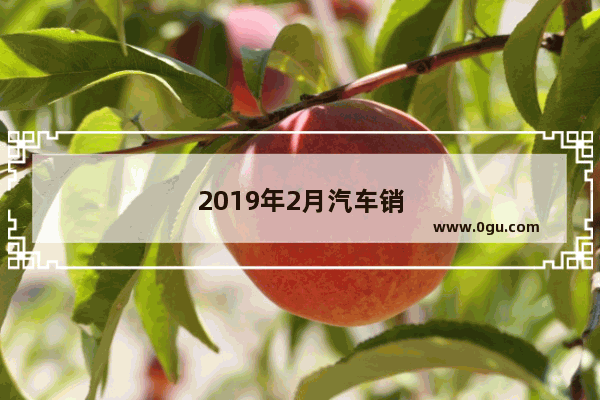 2019年2月汽车销量