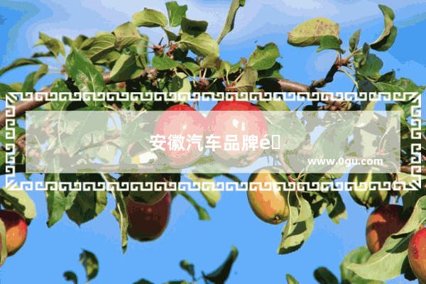 安徽汽车品牌销量排行榜