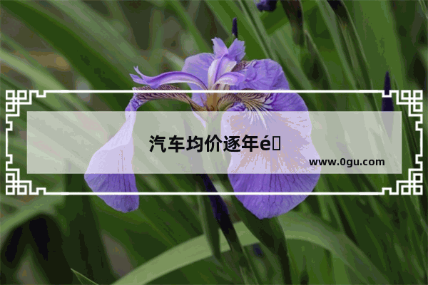 汽车均价逐年降低 为啥买车的却减少了