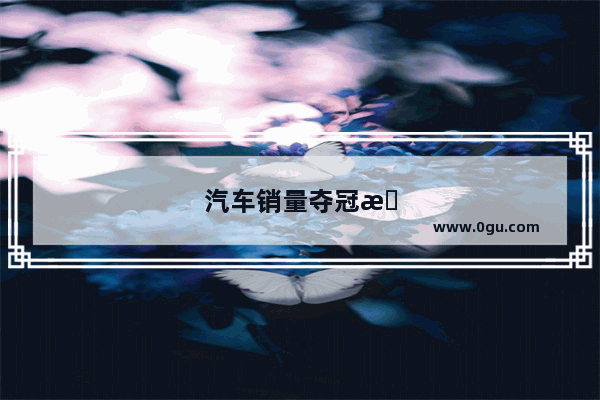 汽车销量夺冠排行榜前十名