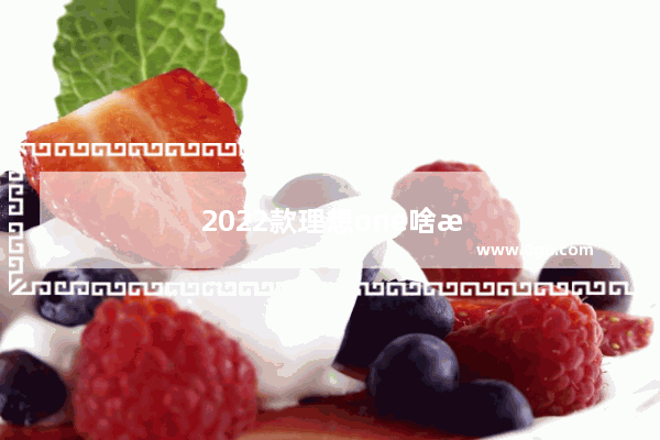 2022款理想one啥时候出